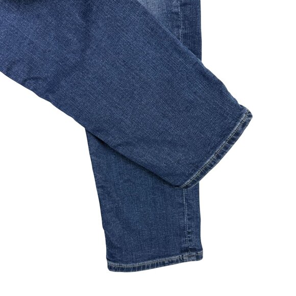 Guess Mens Athletic Tapered Denim Jeans Sz 32x32 (Actual 33 x 28) Med Dark Wash - Picture 7 of 11